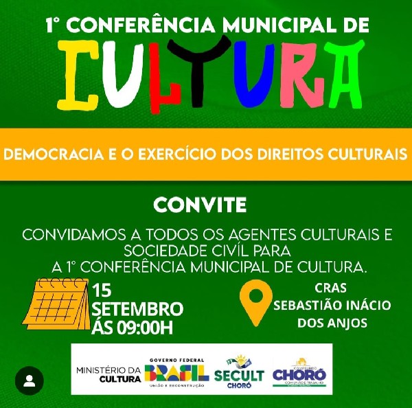 1ª CONFERÊNCIA MUNICIPAL DE CULTURA