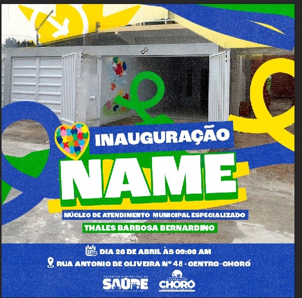 Convite para a inauguração do NAME